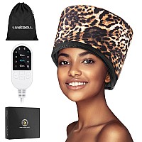 Luxebell Steamer Heat Cap For Deep Conditioning Hair Care Electric Thermal Cap With Timer For Natural Dry Curly Or Oily Hair