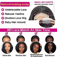 Shefleek 250 Density Body Wave 5X5 Hd Lace Closure Wigs Transparent Pre Cut Lace Glueless Wig Unprocessed Human Hair Wigs Pre P