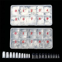 Acrylic Nail Tips French Fake Nails 1000Pcs French Nail Tips For Acrylic Nails Half Cover Artificial False Nails Tips With Stora