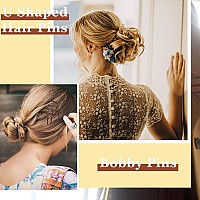 Aitrai 200Pcs Brown Bobby Pins And Ushaped Hair Pins Set With Box 24 Inch