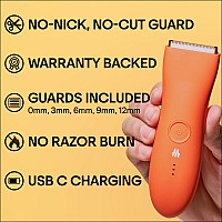 Meridian Premium Trimmer For Men And Women Usb C Charging Travel Lock 6 Colors Available Blaze