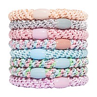 L Erickson Grab Go Pony Tutu 8 Pack Ponytail Holder Hair Ties Mixed Colors