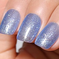 Imtiti Gel Nail Polish Sheer Glitter Blue 3 In 1 One Step Color Soak Off Uv Led Spring Summer Art Starter Manicure Salon Diy At