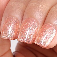 Imtiti Gel Nail Polish Sheer Glitter Pink 3 In 1 One Step Color Soak Off Uv Led Spring Summer Art Starter Manicure Salon Diy At