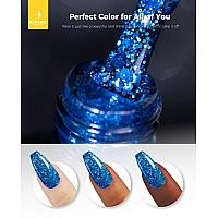 Burano Glitter Gel Nail Polish Led Uv Nail Gel Shimmer Holographic Effect Soak Off Gel Curing Required No Chip Gel Polish Spar