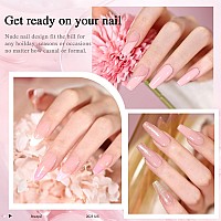 Beautpal Gel Nail Polish Set 10 Colors Nude Gel Polish All Seasons Skin Tones Pink Neutral Shimmer Gel Polish Kit Soak Off Led