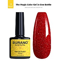 Burano Reflective Gel Nail Polish 73Ml Reflective Diamond Nail Glitter Gel Polish Sparkly Summer Color Gel Polish Holographic