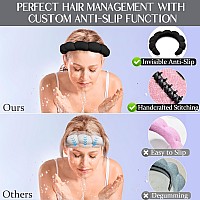 Erhiry Spa Makeup Headband Set With Terry Cloth Face Wash Bands And Sponge Puffy Skincare Bands For Washing Face And Makeup For