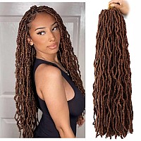 7 Packs Soft Locs 24 Inch Crochet Hair Pre Looped Curly Wavy Faux Locs Crochet Braids For Natural Butterfly Locs Crochet Hair Fo