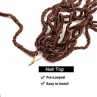 7 Packs Soft Locs 24 Inch Crochet Hair Pre Looped Curly Wavy Faux Locs Crochet Braids For Natural Butterfly Locs Crochet Hair Fo