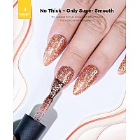 Burano Glitter Gel Nail Polish Led Uv Nail Gel Shimmer Holographic Effect Soak Off Gel Curing Required No Chip Gel Polish Spar