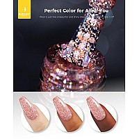 Burano Glitter Gel Nail Polish Led Uv Nail Gel Shimmer Holographic Effect Soak Off Gel Curing Required No Chip Gel Polish Spar