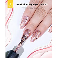 Burano Glitter Gel Nail Polish Led Uv Nail Gel Shimmer Holographic Effect Soak Off Gel Curing Required No Chip Gel Polish Spar