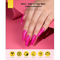 Burano Glitter Gel Nail Polish Led Uv Nail Gel Shimmer Holographic Effect Soak Off Gel Curing Required No Chip Gel Polish Spar