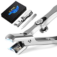 Toenail Clippers For Men Seniors Thick Nails Popular No Splash Nail Clippers With Catcher Wide Jaw Antisplash Ultra Sharp Me