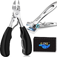 Upgrade Toenail Clippers For Seniors Thick Toenails Nail Clippers For Men Thick Nails With Wide Opening Professional Extra Lar