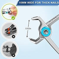 Upgrade Toenail Clippers For Seniors Thick Toenails Nail Clippers For Men Thick Nails With Wide Opening Professional Extra Lar