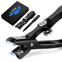 Wide Jaw Toenail Clippers With Catcher Popular No Splash Nail Clippers For Men Seniors Thick Nails Antisplash Ultra Sharp Me