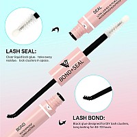 Vavalash Diy Lash Extension Kit Individual Cluster Lashes Kit With 120 Pcs 816Mm Mix Lash Clusters Lash Bond And Seal Lash Rem