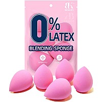 Beakey Latexfree Blender Makeup Sponge For Blending Pink Makeup Sponge Set Soft Beauty Sponge For Flawless Application Of Li