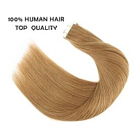 Sassina Remy Natural Tape In Extensions Human Hair 20 Inch Invisible Seamless Skin Weft Double Sided Tape In Extensions 50 Gram