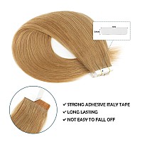 Sassina Remy Natural Tape In Extensions Human Hair 20 Inch Invisible Seamless Skin Weft Double Sided Tape In Extensions 50 Gram