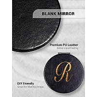 Getinbulk Compact Mirror Doublesided Makeup Small Mirror For Purse With 1X3X Magnification Pu Leather Black 28