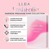 Llba Lashfolio Narrow Promade Fans Handmade Volume Eyelashes Multi Selections 5D10D C Cc D Curl Thickness 003007Mm