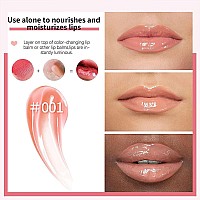 Unyoke Hydrating Lip Glow Oil Lip Oil Gloss Transparent Toot Tinted Nourishing Long Lasting Repairing Lightening Lip Lines Pin