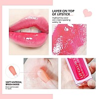 Unyoke Hydrating Lip Glow Oil Lip Oil Gloss Transparent Toot Tinted Nourishing Long Lasting Repairing Lightening Lip Lines Che