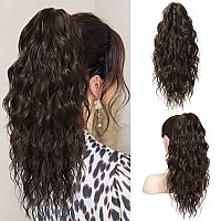 Seikea 18 Ponytail Extension Claw Long Multi Layered Hair Fluffythick Wavy Curly Clip In Hair Extensions Ponytail Natural Soft