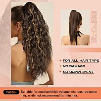 Seikea 18 Ponytail Extension Claw Long Multi Layered Hair Fluffythick Wavy Curly Clip In Hair Extensions Ponytail Natural Soft