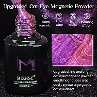 Mizhse Chameleon 9D Cat Eye Gel Polish 10Ml Holographic Galaxy Cateye Magnetic Nail Polish Gel Magic Chameleon Home Salon Mani