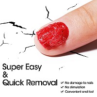 Gellen Gel Nail Polish Remover 2Pcs Gel Polish Remover For Nails With Cuticle Pusher And Cuticle Oil Quick Easy Gel Nail Po