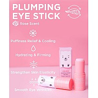 The Saem Iceland Hydrating Collagen Eye Stick 024Oz Antiwrinkle Moisturizing Eye Balm For Saggy Skin Under Eye Treatment