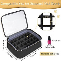 Yorepek Large Nail Polish Organizer Case Fits 72 Bottles 15Ml 05 Floz A Uv Nail Lamp Nail Gel Polish Holder Bag With 3 P