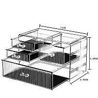 Zhiai Stackable Storage Drawers Acrylic Bathroom Counter Organizer Clear Makeup Organizers For Vanity Kitchen Cabinets Bathro