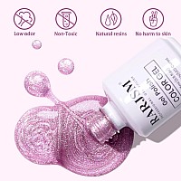 Rarjsm Cat Eye Gel Nail Polish Aurora Light Color Velvet Silver Glitter Rose Red Galaxy Clear Shimmer Ice Gel Polish With Magnet