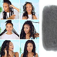 Fashion Idol Afro Kinkys Bulk Human Hair For Dreadlock Extensions Loc Repair Braiding Twist Afro Kinky Human Hair For Locs 1 Pac