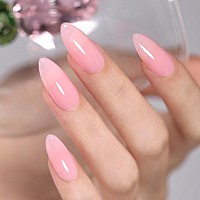 Shoyum Sheer Pink Nail Polish Gel 15Ml Neutral Jelly Color Soak Off Uv Light Cure Gel Polish For Nail Art Diy Manicure At Home