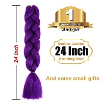 Tengshuo Fly Ombre Braiding Hair Extensions For Women 1 Pack24 Inch Braiding Hair Fiber Crochet Hair For Box Braids Senegal Twi