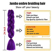 Tengshuo Fly Ombre Braiding Hair Extensions For Women 1 Pack24 Inch Braiding Hair Fiber Crochet Hair For Box Braids Senegal Twi