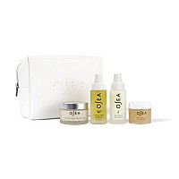 Osea Bestsellers Bodycare Set Pamper With A 4Piece Body Care Kit Vegan Leather Pouch With Body Oil Body Scrub Body Balm