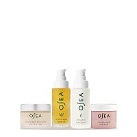 Osea Bestsellers Bodycare Set Pamper With A 4Piece Body Care Kit Vegan Leather Pouch With Body Oil Body Scrub Body Balm