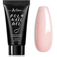 Aubss Poly Gel Nail Nude Poly Nail Gel 60Ml 2Oz Natural Nude Nail Extension Gel Large Tube Only Single Color Pure Pale Colors