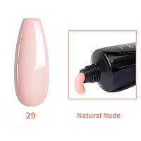 Aubss Poly Gel Nail Nude Poly Nail Gel 60Ml 2Oz Natural Nude Nail Extension Gel Large Tube Only Single Color Pure Pale Colors