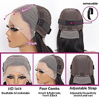 Huiwanyan Body Wave Lace Front Wigs Human Hair Pre Plucked 13X4 Hd Lace Front Wigs Human Hair Bob Wig Human Hair Glueless Wig 18