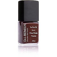 Drs Remedy Nail Polish All Natural Enriched Nail Strengthener Non Toxic And Organic Desire Dark Brown