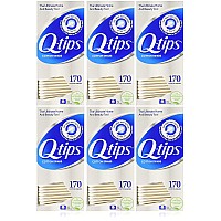 Qtips Cotton Swabs 170 Count 6Pack