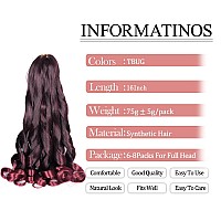 French Curl Braiding Hair8Packs Loose Wavy Tbug Pre Stretched Synthetic Spiral Curly Crochet Braiding Hair 16Inch 75Gpack Fre